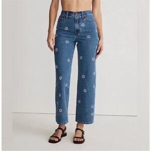 NWT Madewell The Perfect Vintage Crop Wide Leg Jean Daisy 31